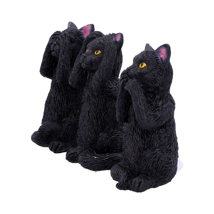 Nemesis Now Three Wise Felines 8.5cm, Black