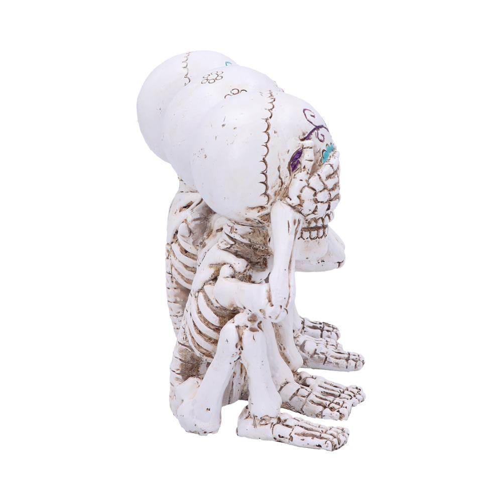 Nemesis Now Three Wise Calaveras Skeleton Figurine 20.3cm, Polyresin, White, One