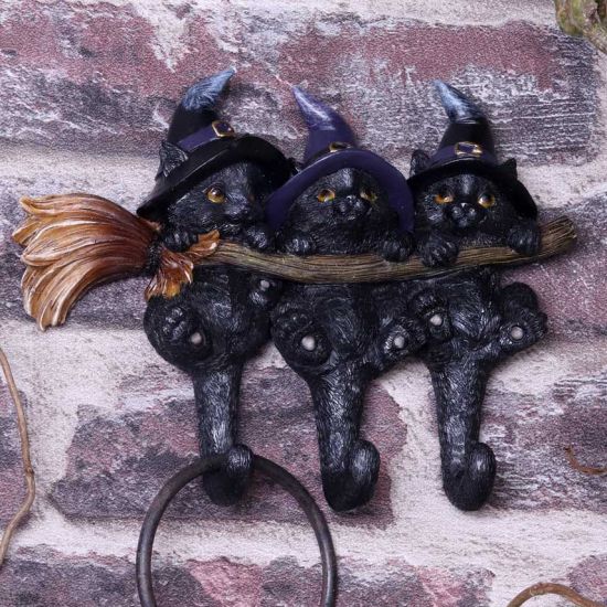 Nemesis Now Witches Helpers Schlüsselanhänger, 20 cm, Schwarz