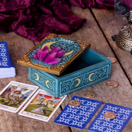 Nemesis Now – Kristalline Tarotbox, Blau, 14,4 cm