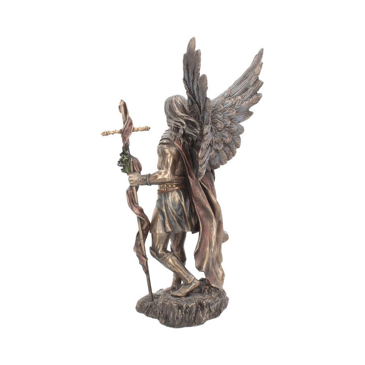 Nemesis Now Gabriel mit Stabfigur, 43 cm, Bronze