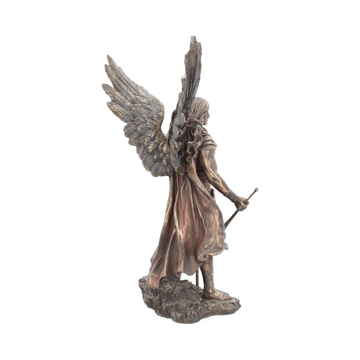 Nemesis Now Gabriel mit Stabfigur, 43 cm, Bronze