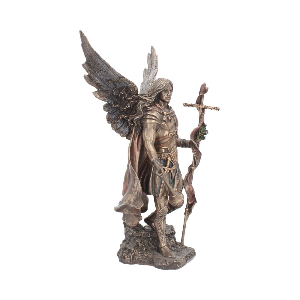 Nemesis Now Gabriel mit Stabfigur, 43 cm, Bronze